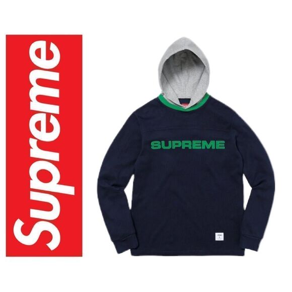 Supreme Other - Supreme Men’s Hooded Waffle Ringer - Size M